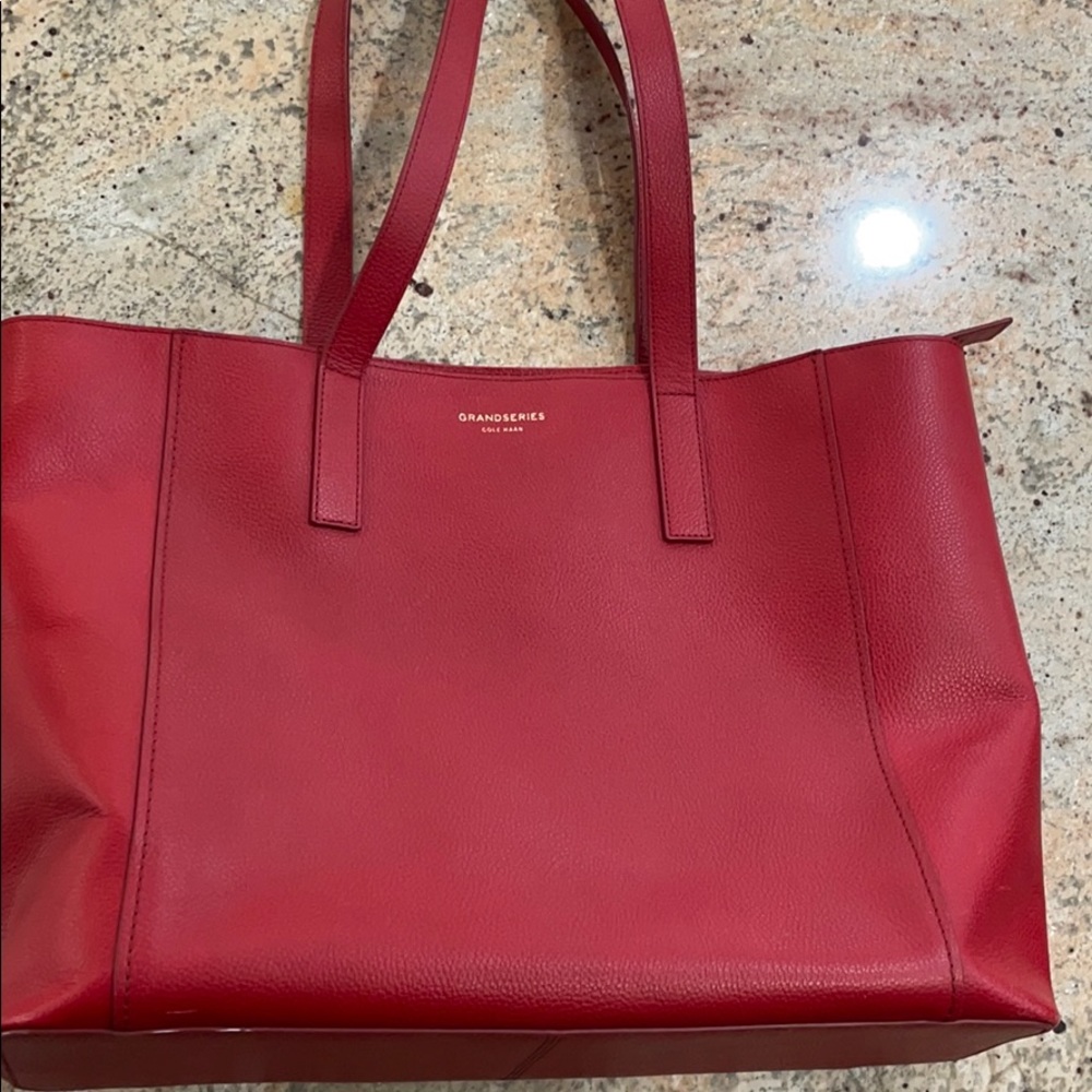 EUC Cole Haan Grand Series Red Tote